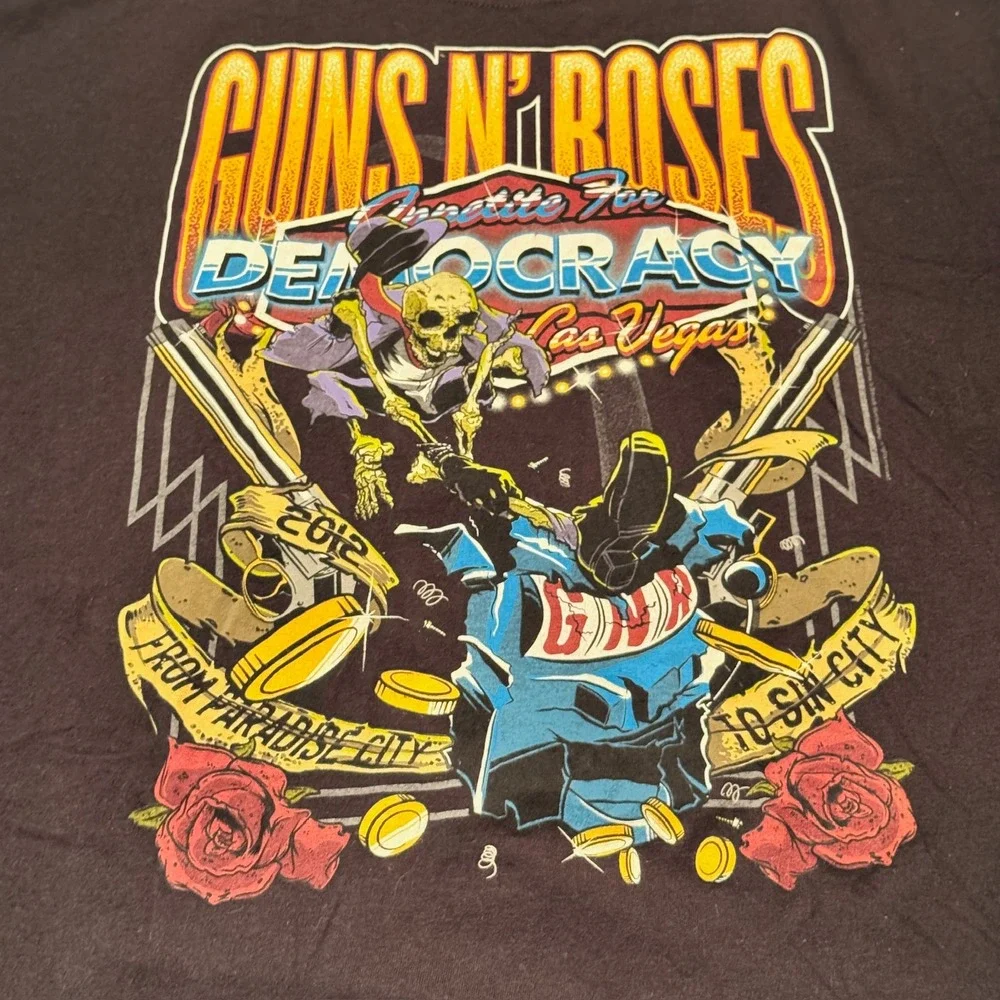 Guns‎ and Roses concert band tshirt black size 3XL